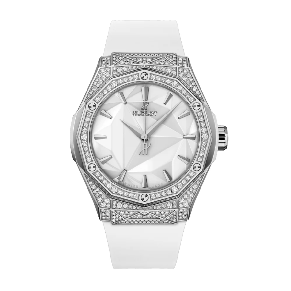 Hublot Classic Fusion Orlinski Titanium White Pave Watch