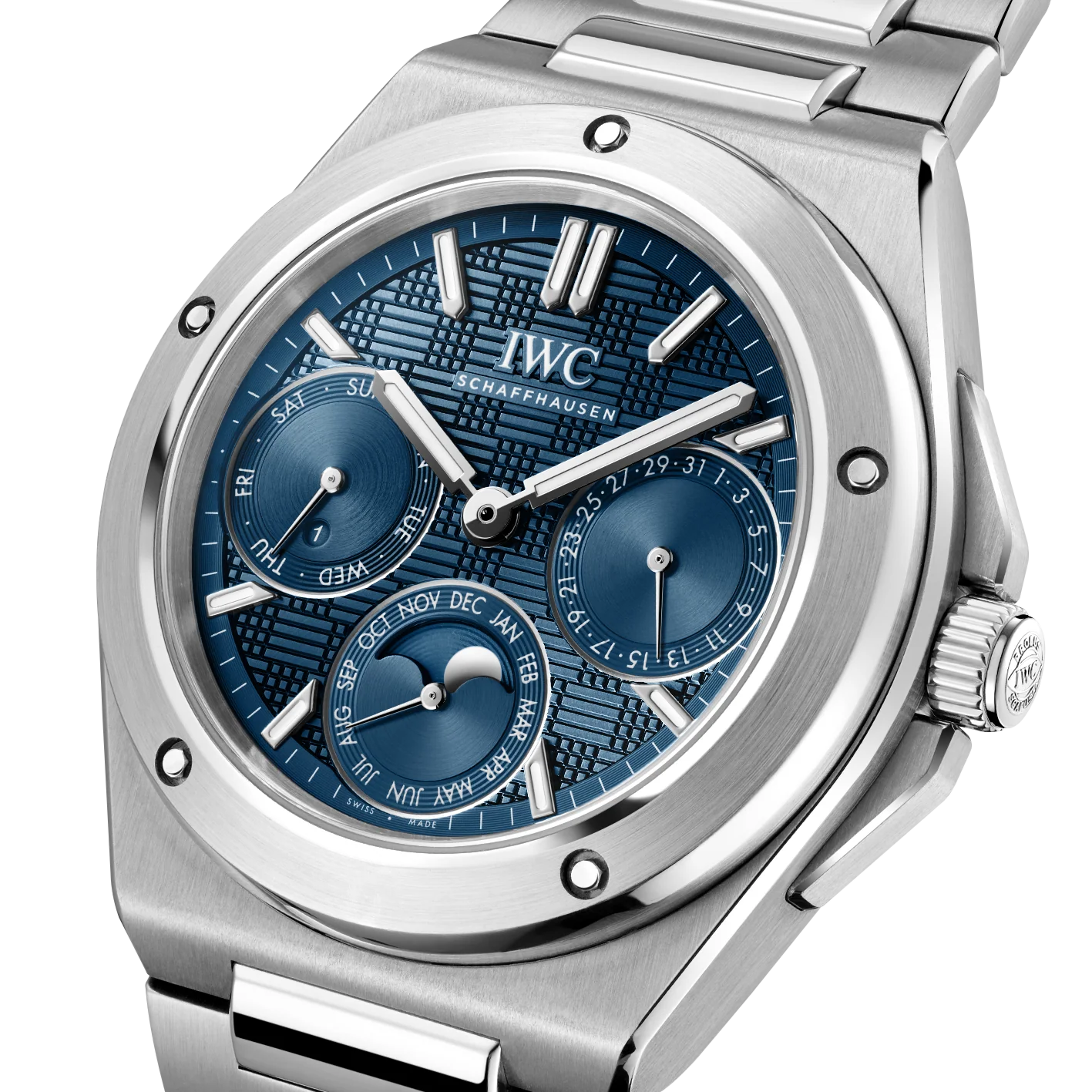 IWC Ingenieur Perpetual Calendar 41 Blue Dial - Image 2
