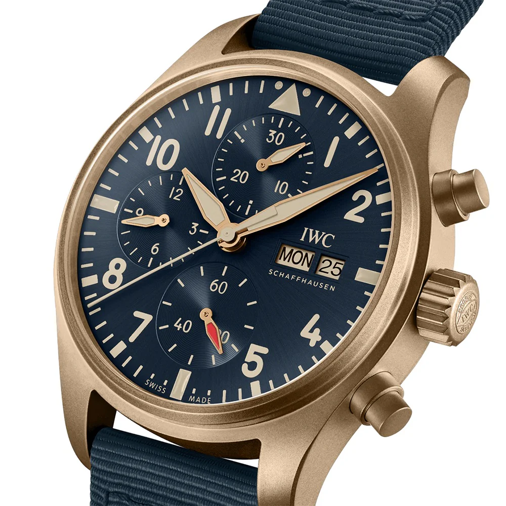 IWC Pilot's Watch Chronograph 41 Bronze Blue Dial - Image 3