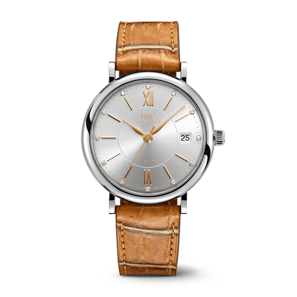 IWC Portofino Automatic 37 Silver Diamond Dial