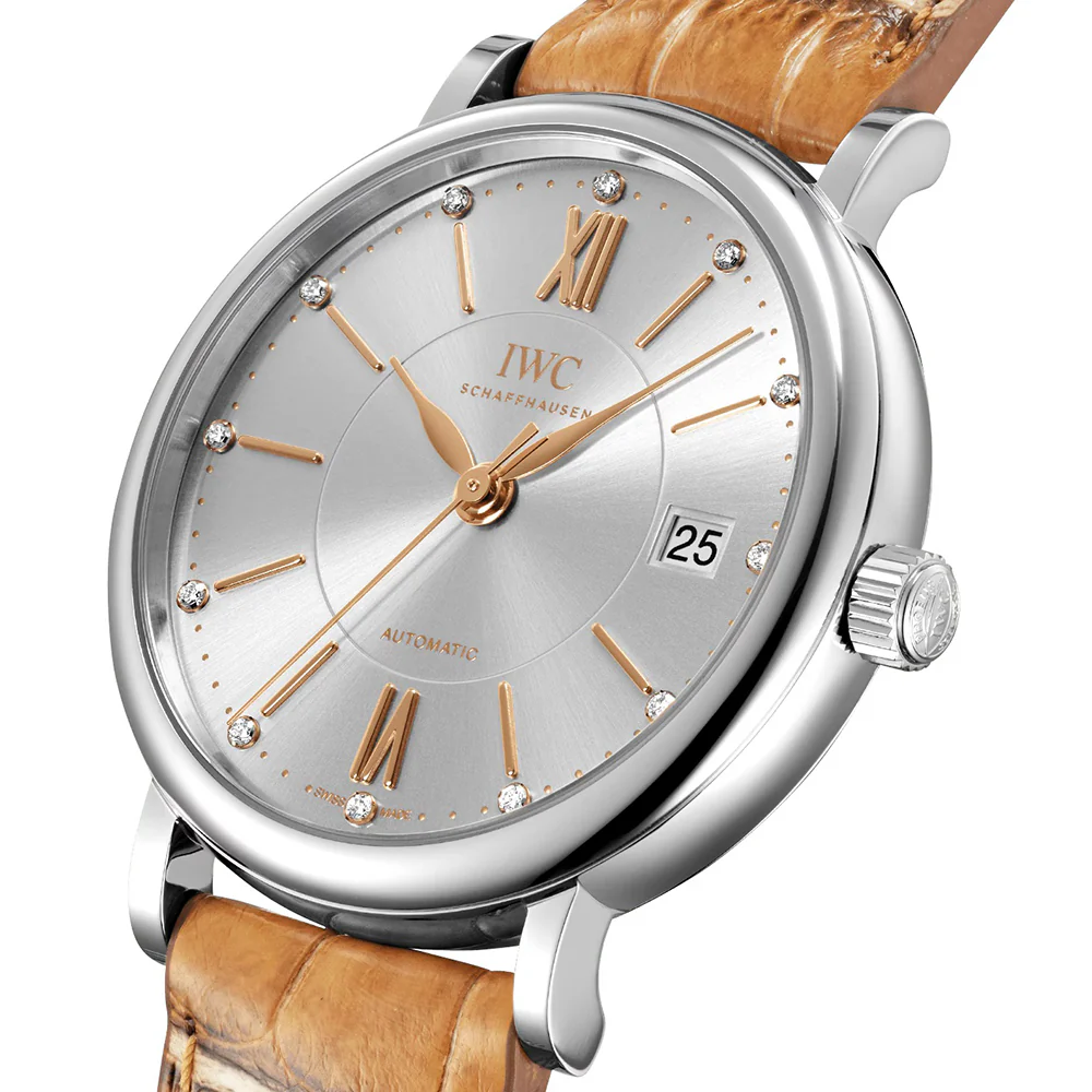 IWC Portofino Automatic 37 Silver Diamond Dial - Image 5