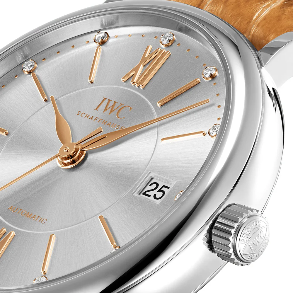 IWC Portofino Automatic 37 Silver Diamond Dial - Image 7