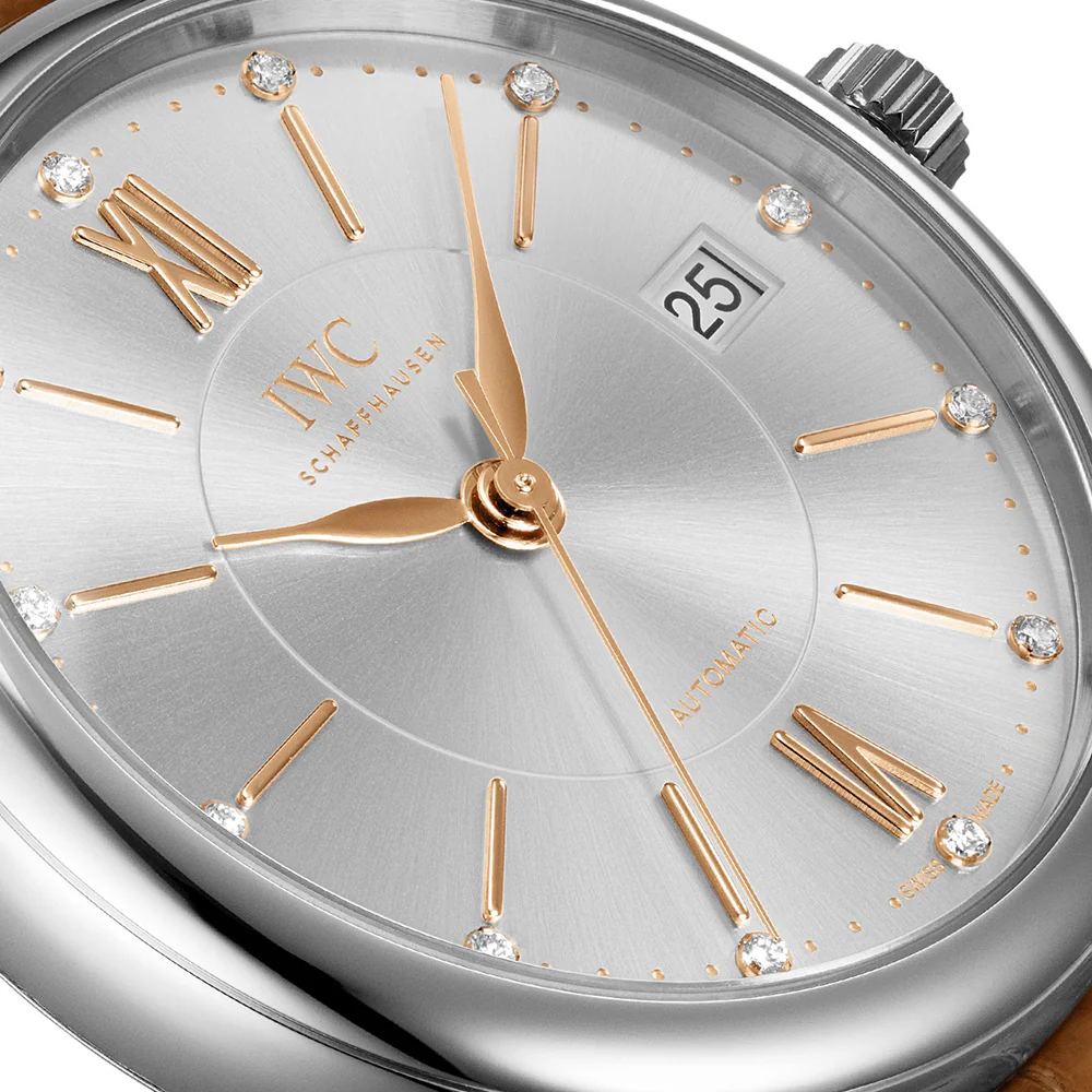 IWC Portofino Automatic 37 Silver Diamond Dial - Image 8