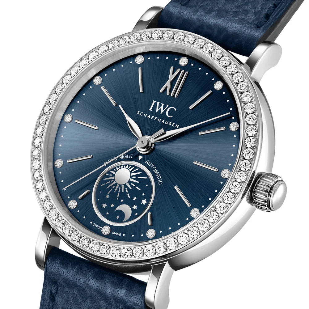IWC Portofino Automatic Day & Night 34 Blue Dial Diamonds - Image 3