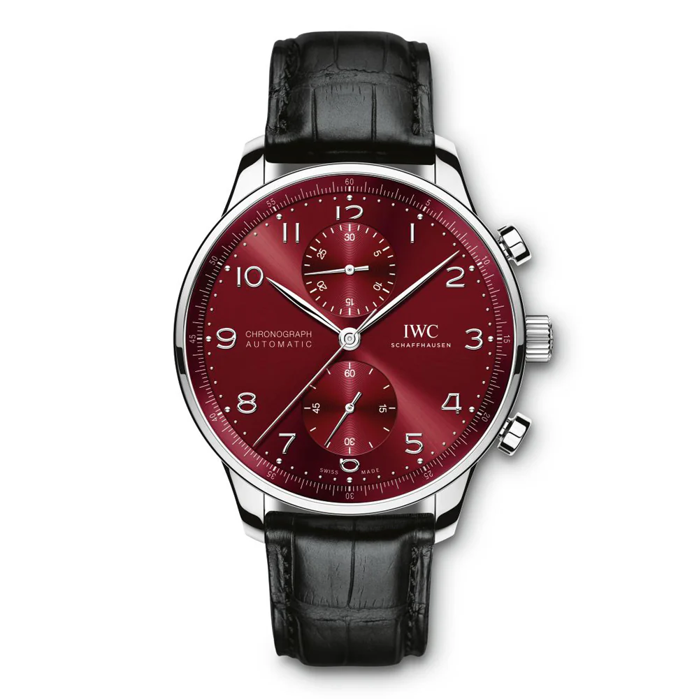 IWC Portugieser Chronograph Burgundy Dial