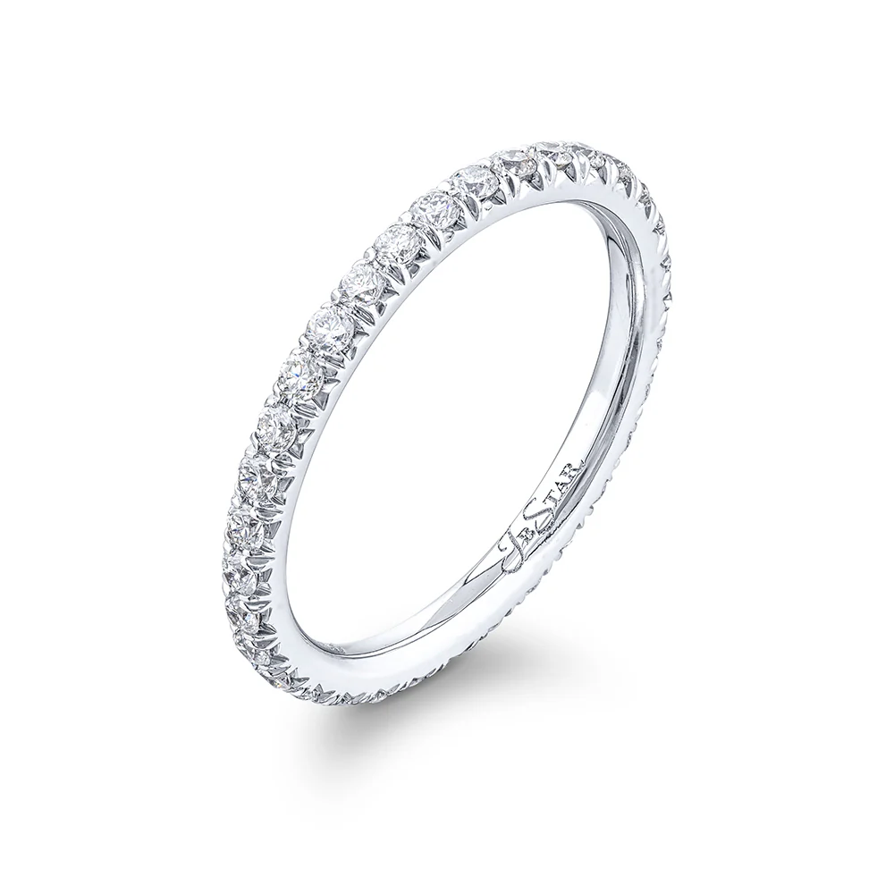 JB Star Platinum 0.60ct Round Diamond Eternity Band - Image 2
