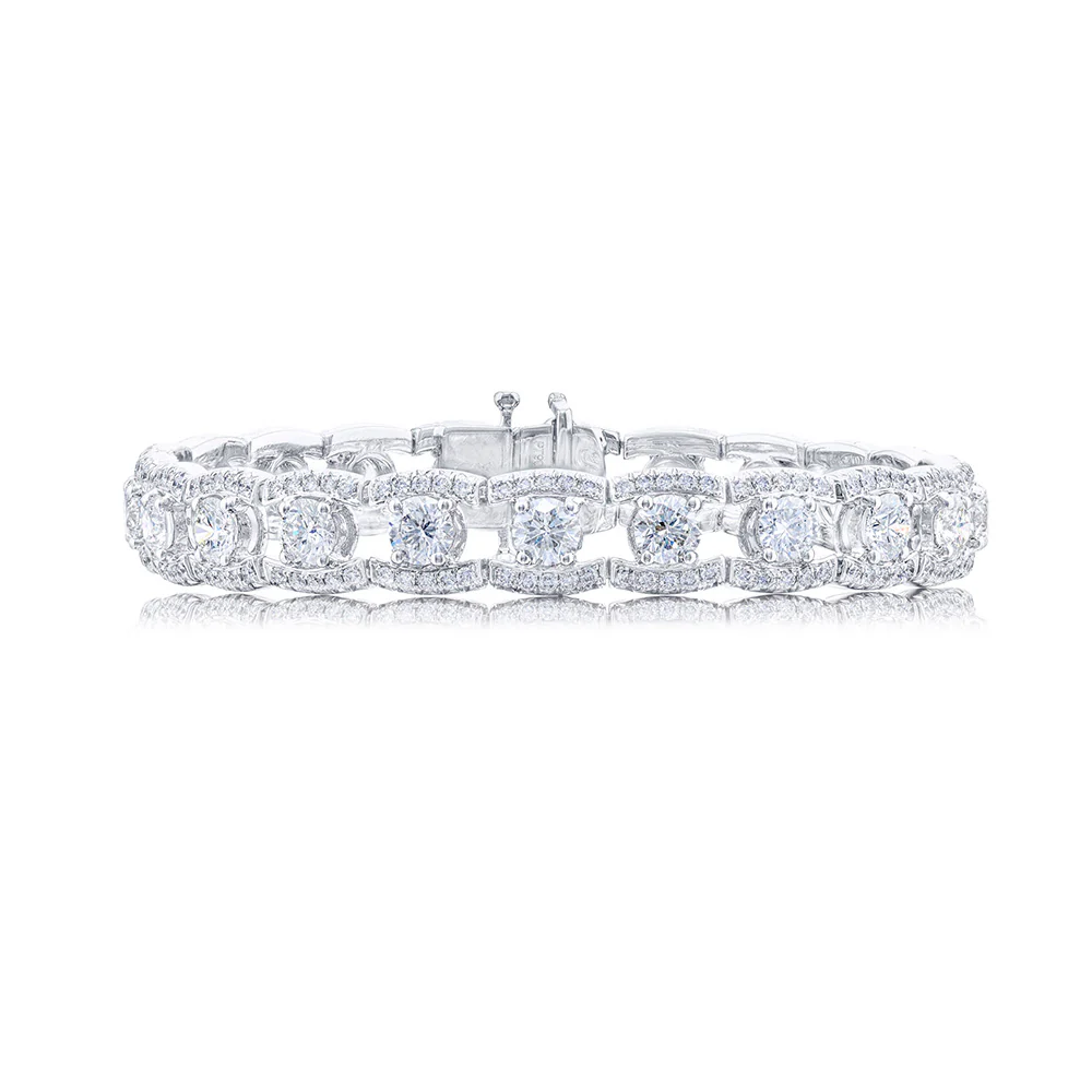 JB Star Platinum Diamond Bracelet
