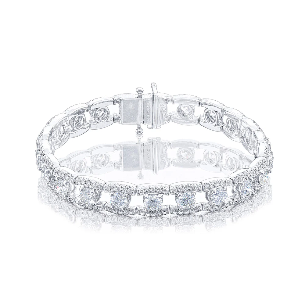 JB Star Platinum Diamond Bracelet - Image 2