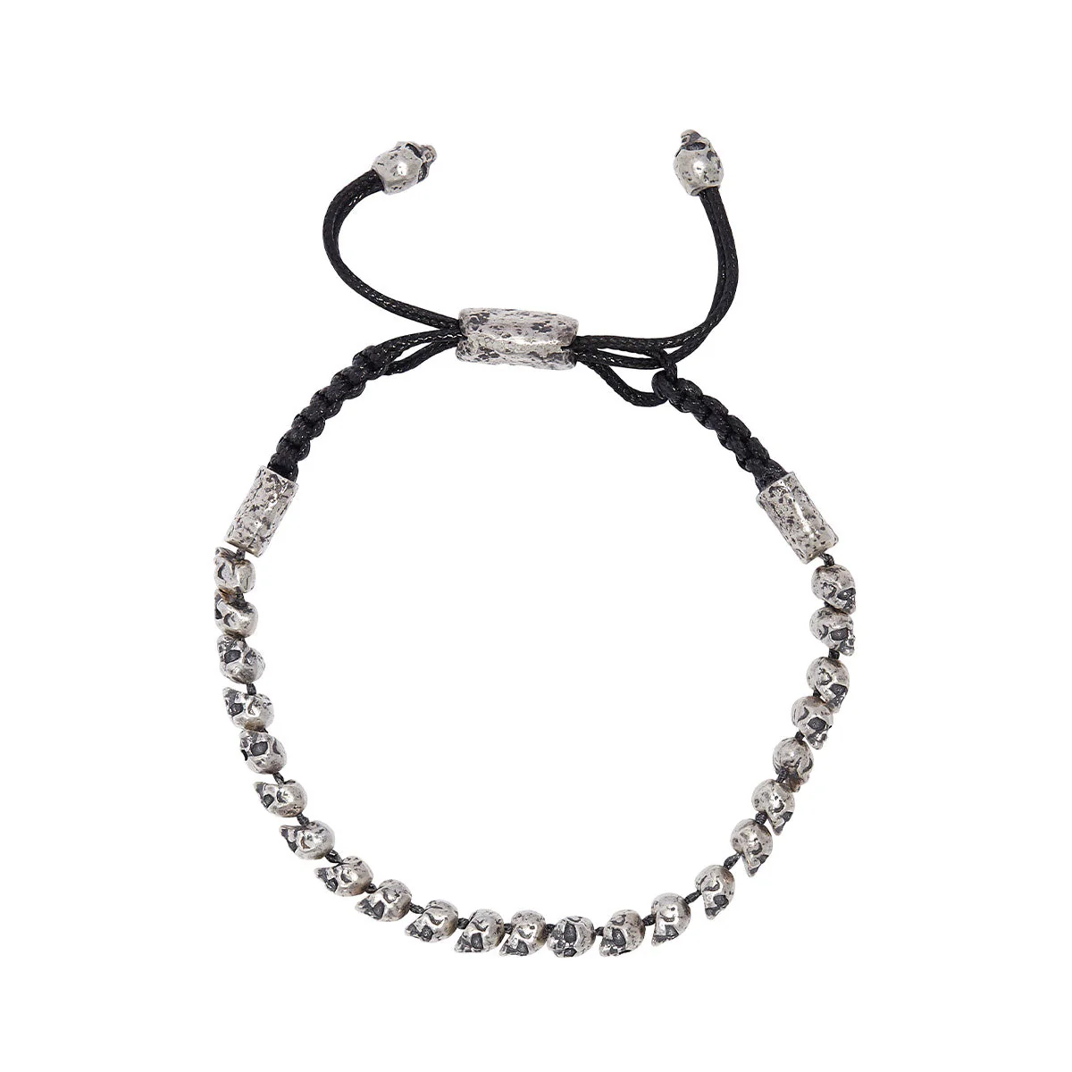 John Varvatos Skull Sterling Silver Slider Bracelet