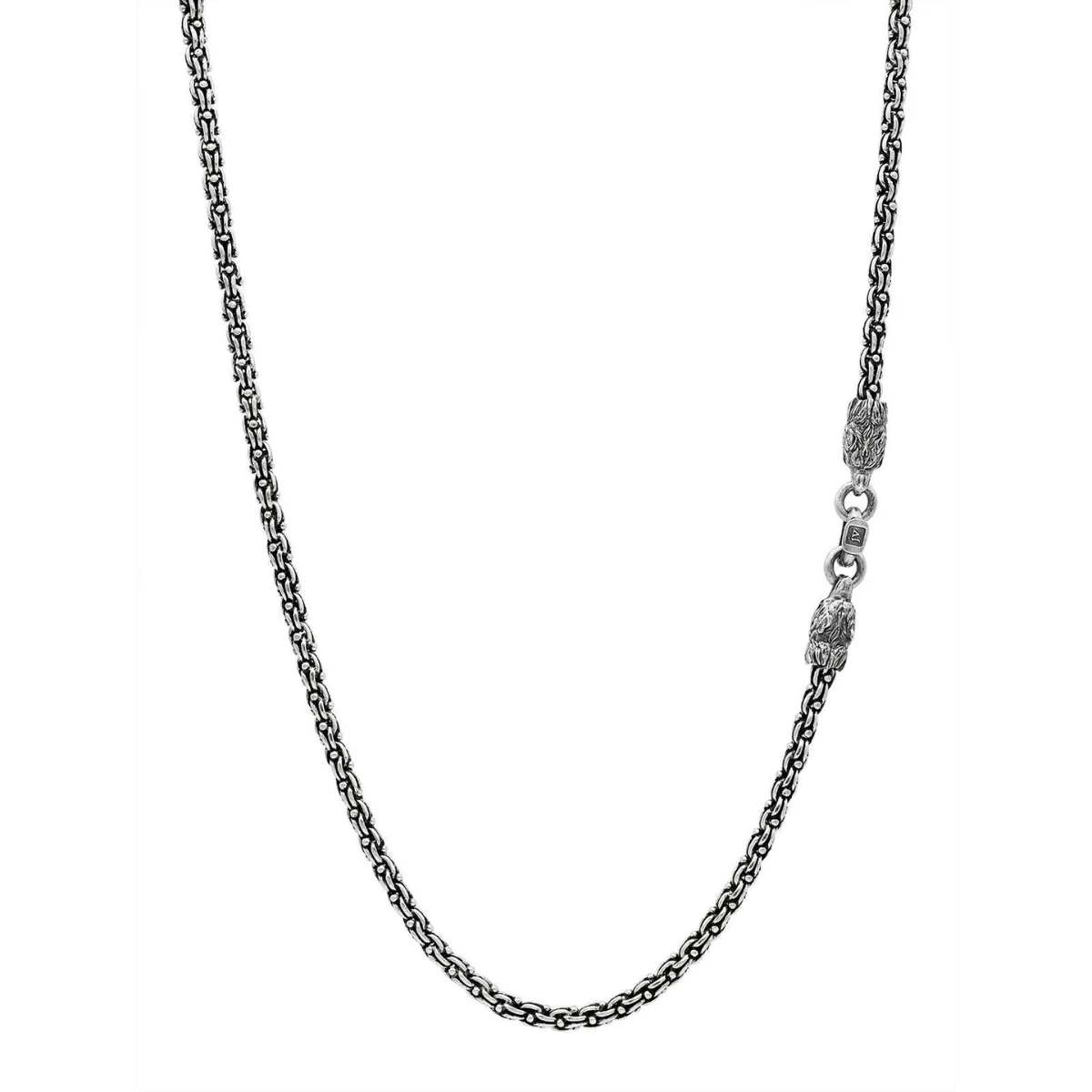 John Varvatos Wolf Sterling Silver Chain Necklace - Image 2