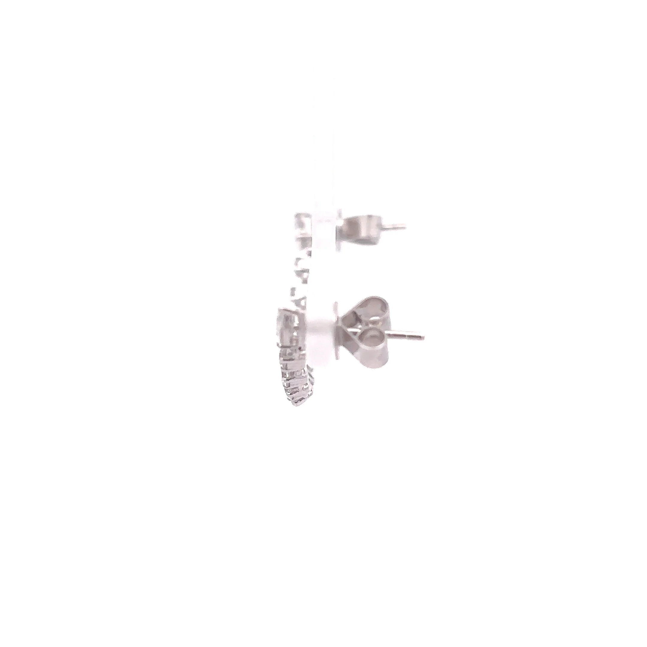 King Jewelers Diamond Chain Earring for Double Piercing - Image 2