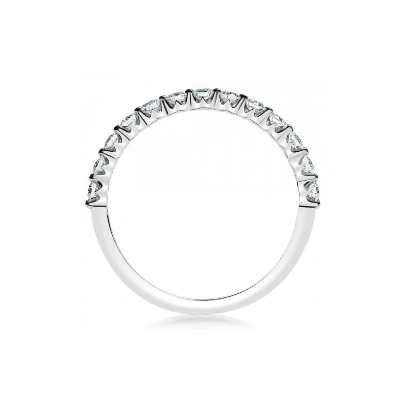 KJ5 0.20ct Diamond Wedding Band 18K White Gold - Image 2