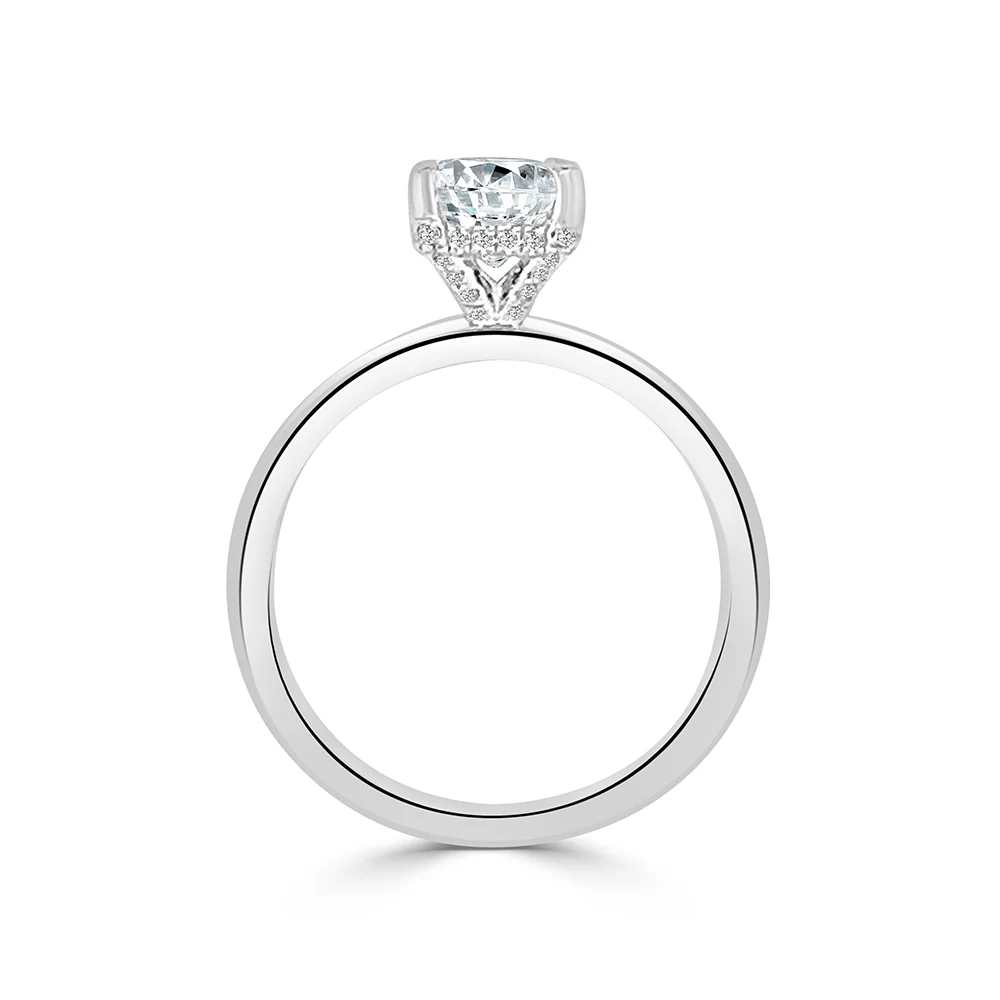 KJ5 1.5 Carat Semi-Mount 14K White Gold - Image 2