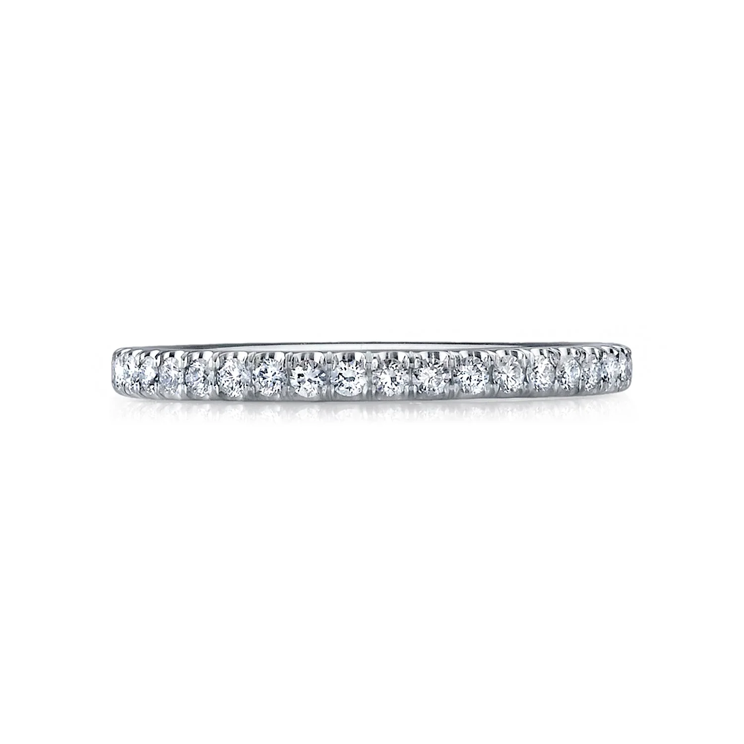 KJ5 Platinum 0.29ct Pave Diamond Eternity Band
