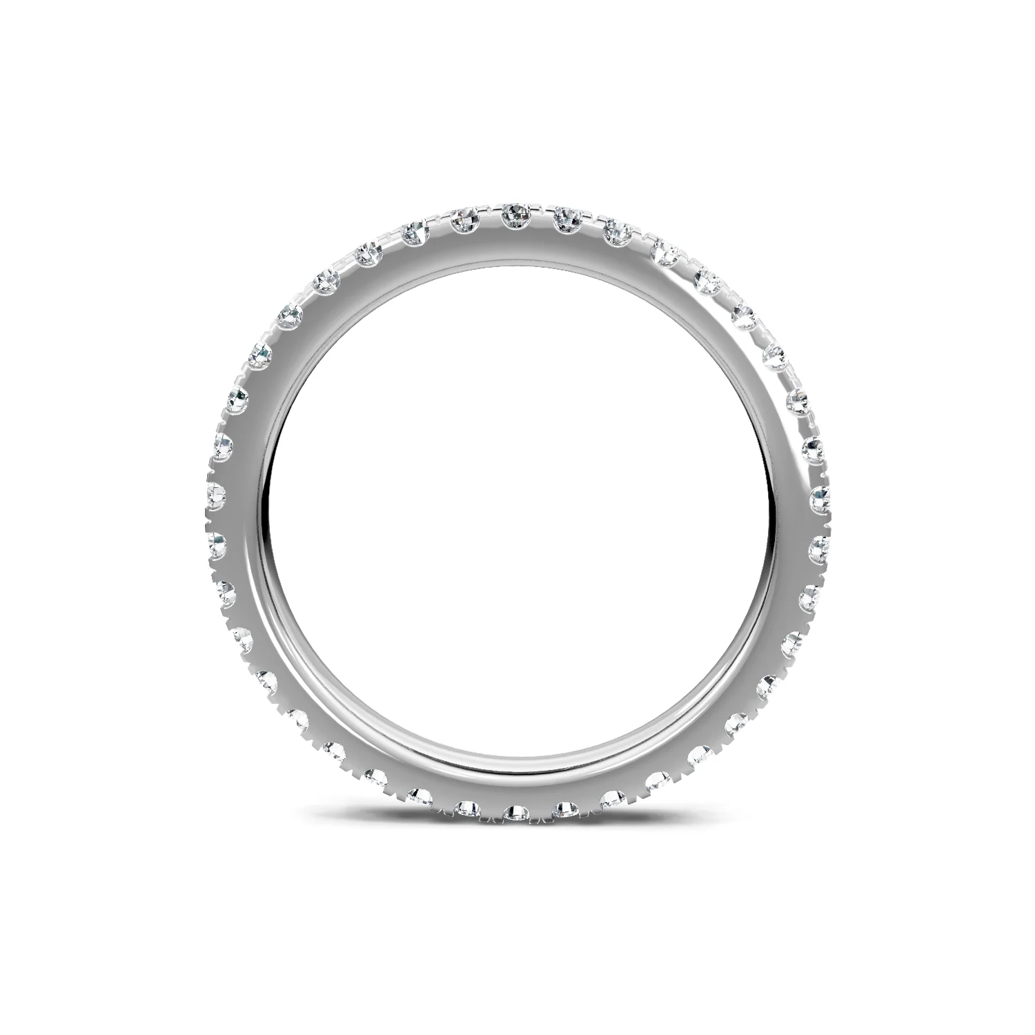 KJ5 Round 0.50ct Diamond Eternity Band 14K White Gold - Image 2