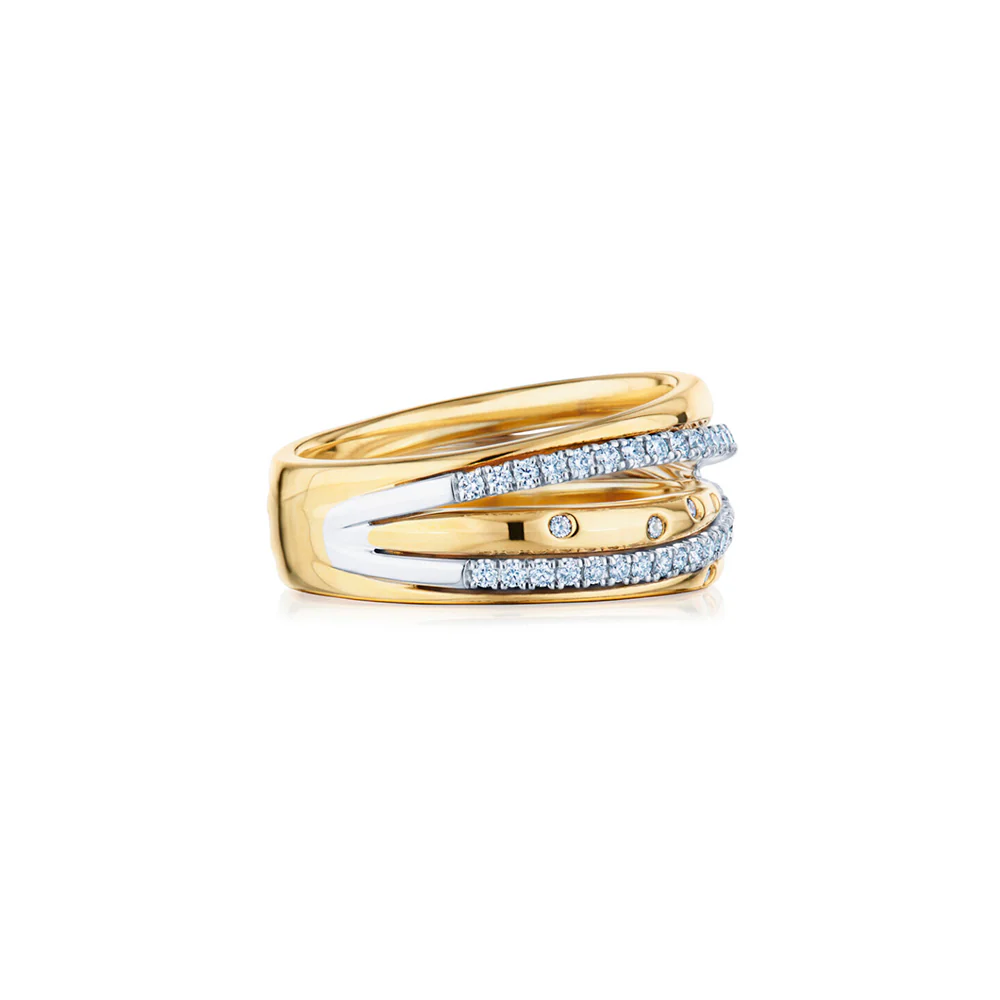 Kwiat Orbit Diamond Ring in Yellow and White Gold - Image 3