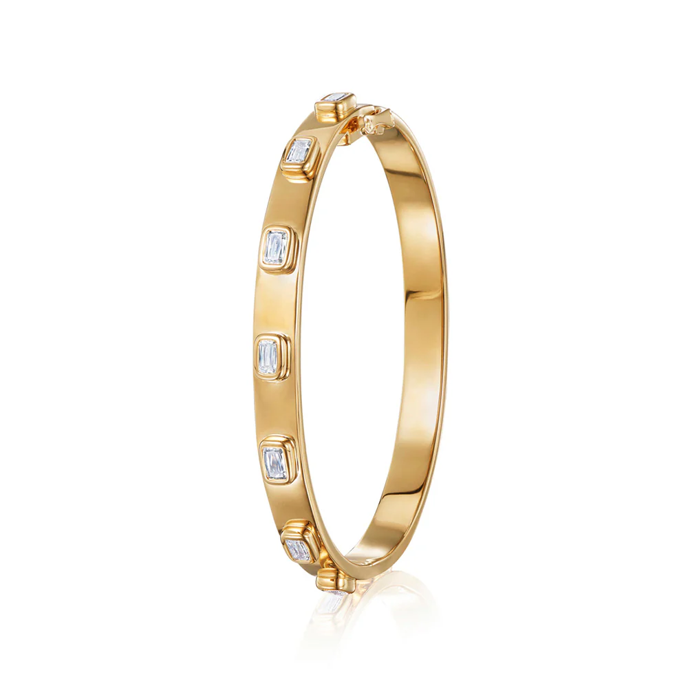 Kwiat Stackable ASHOKA® Diamond Bangle in 18K Yellow Gold - Image 2