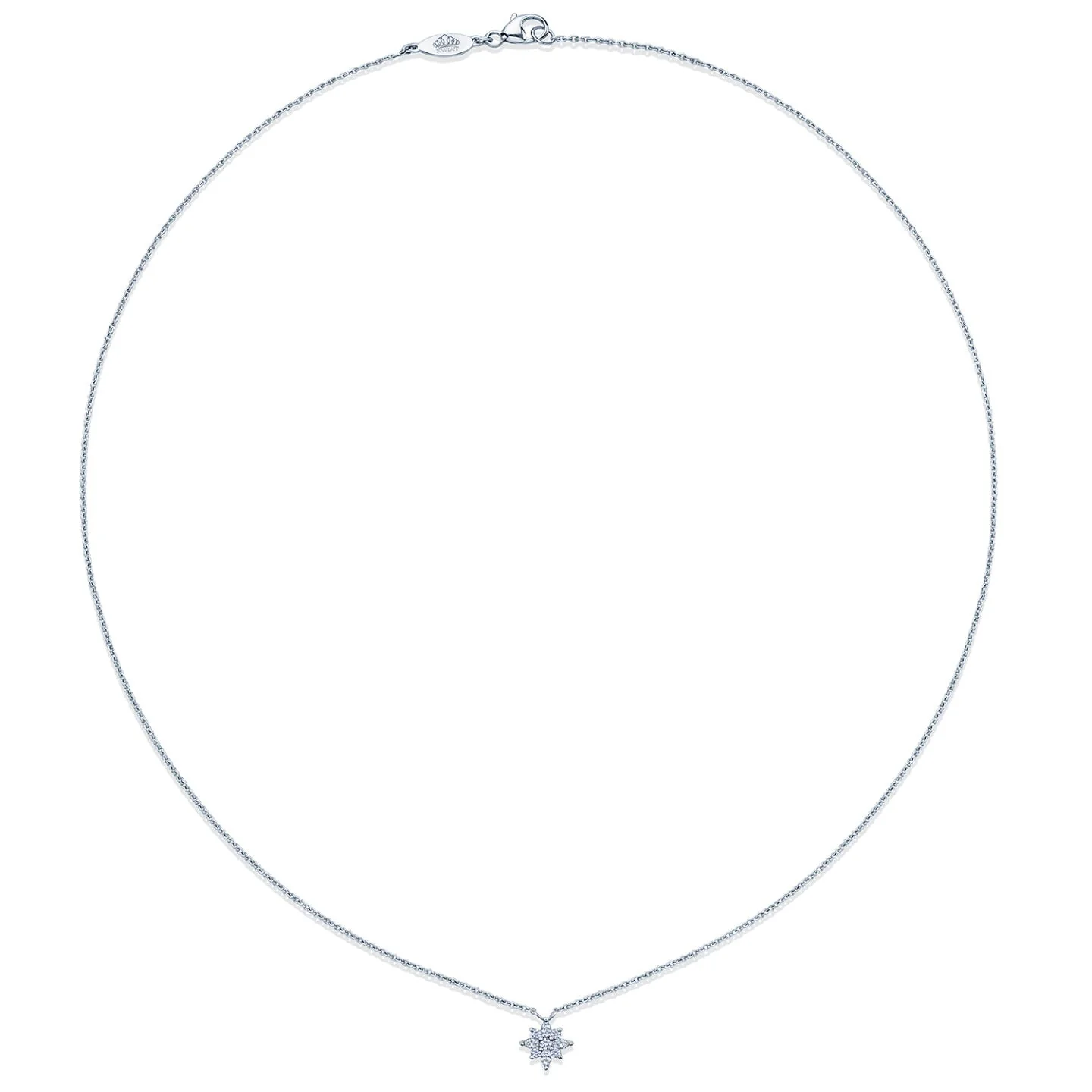 Kwiat Star Petite Diamond Pendant Necklace 18K White Gold - Image 3