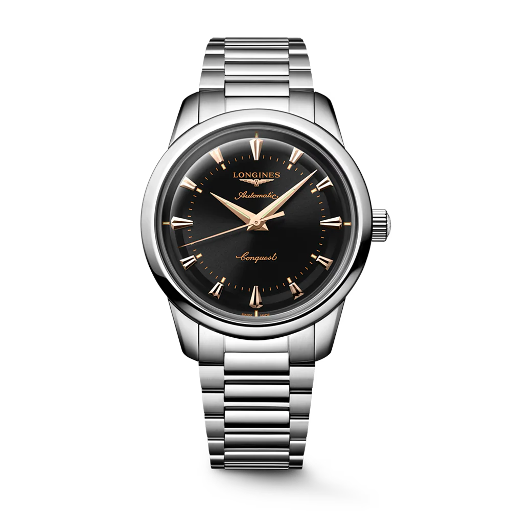 Longines Conquest Heritage 40mm Black Dial Watch