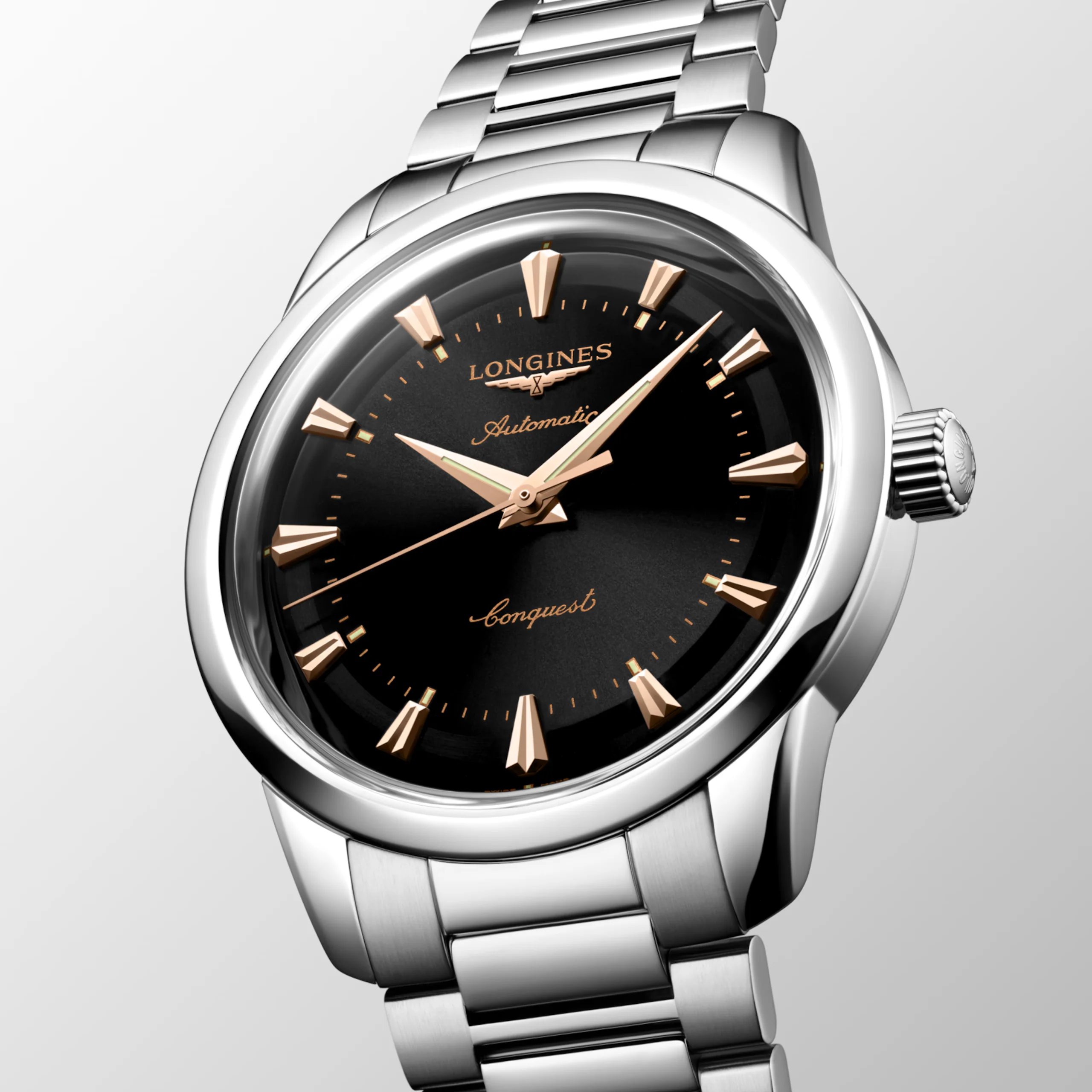 Longines Conquest Heritage 40mm Black Dial Watch - Image 3