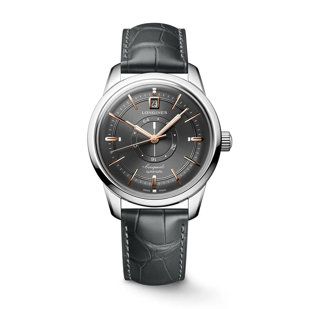 Longines Conquest Heritage Power Reserve Anthracite