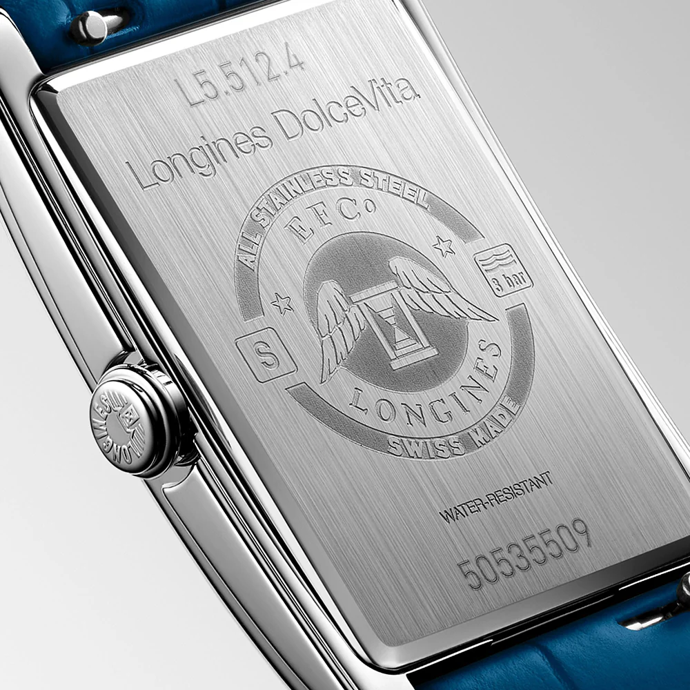 Longines DolceVita Stainless Steel Blue Strap - Image 4