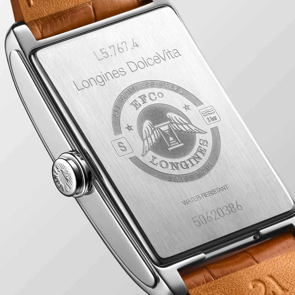 Longines DolceVita Stainless Steel Leather Strap - Image 4