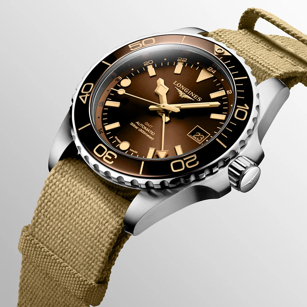 Longines HydroConquest GMT Brown Dial Fabric Strap 41mm - Image 2