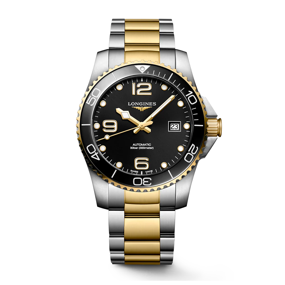 Longines HydroConquest Two-Tone Black Dial Watch