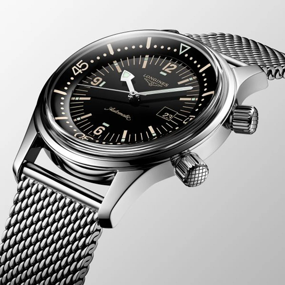 Longines Legend Diver Stainless Steel Watch - Image 2