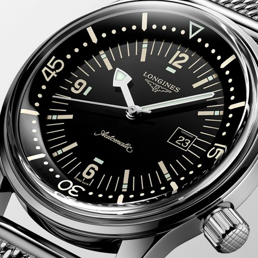 Longines Legend Diver Stainless Steel Watch - Image 3