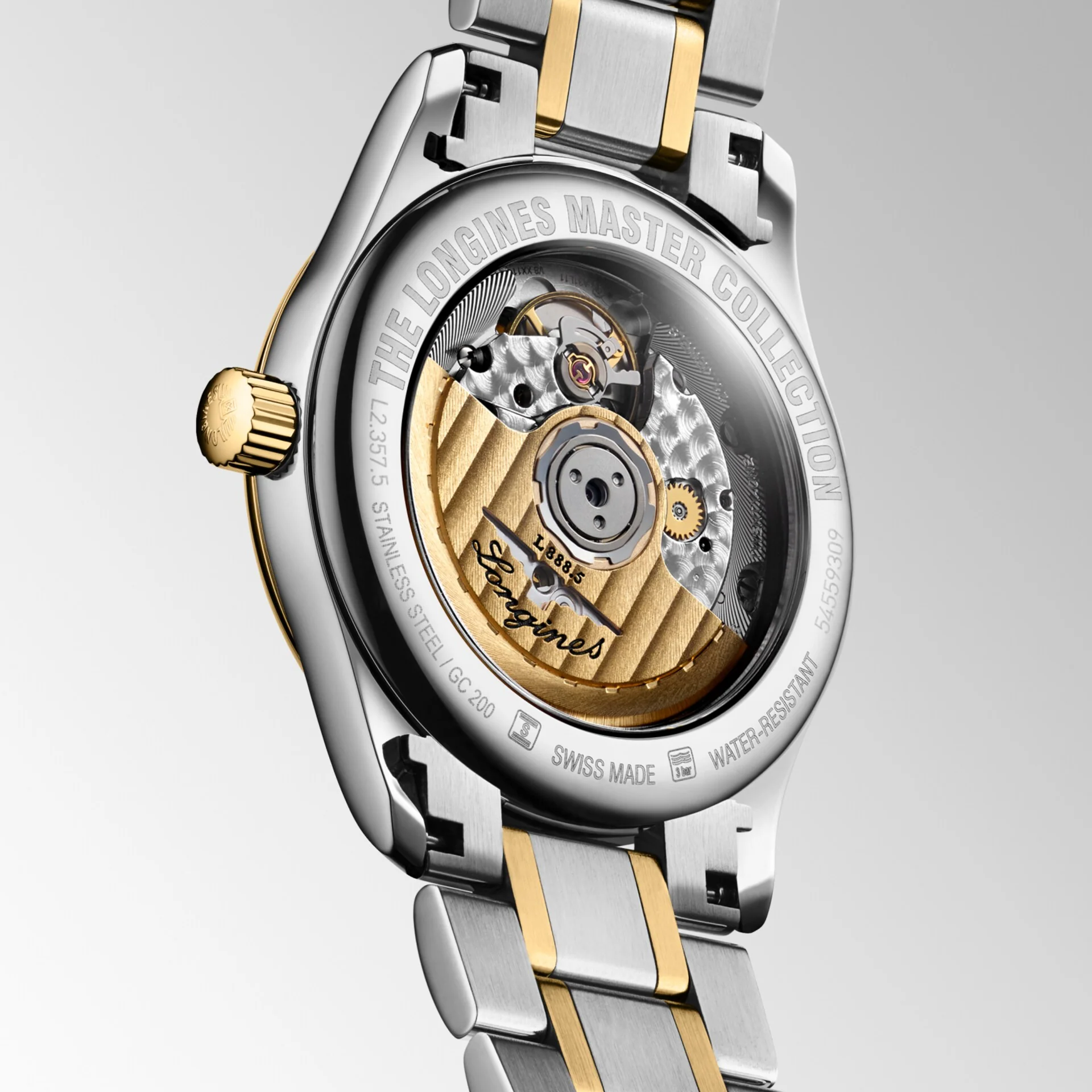 Longines Master Collection 34mm Two Tone Silver Dial - Image 2