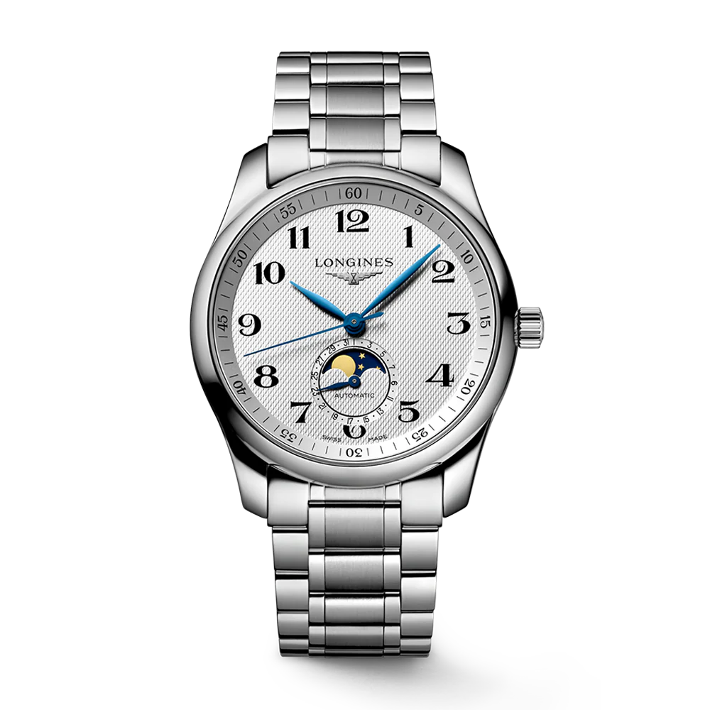 Longines Master Collection Moonphase 40mm Silver Dial Stainless Steel