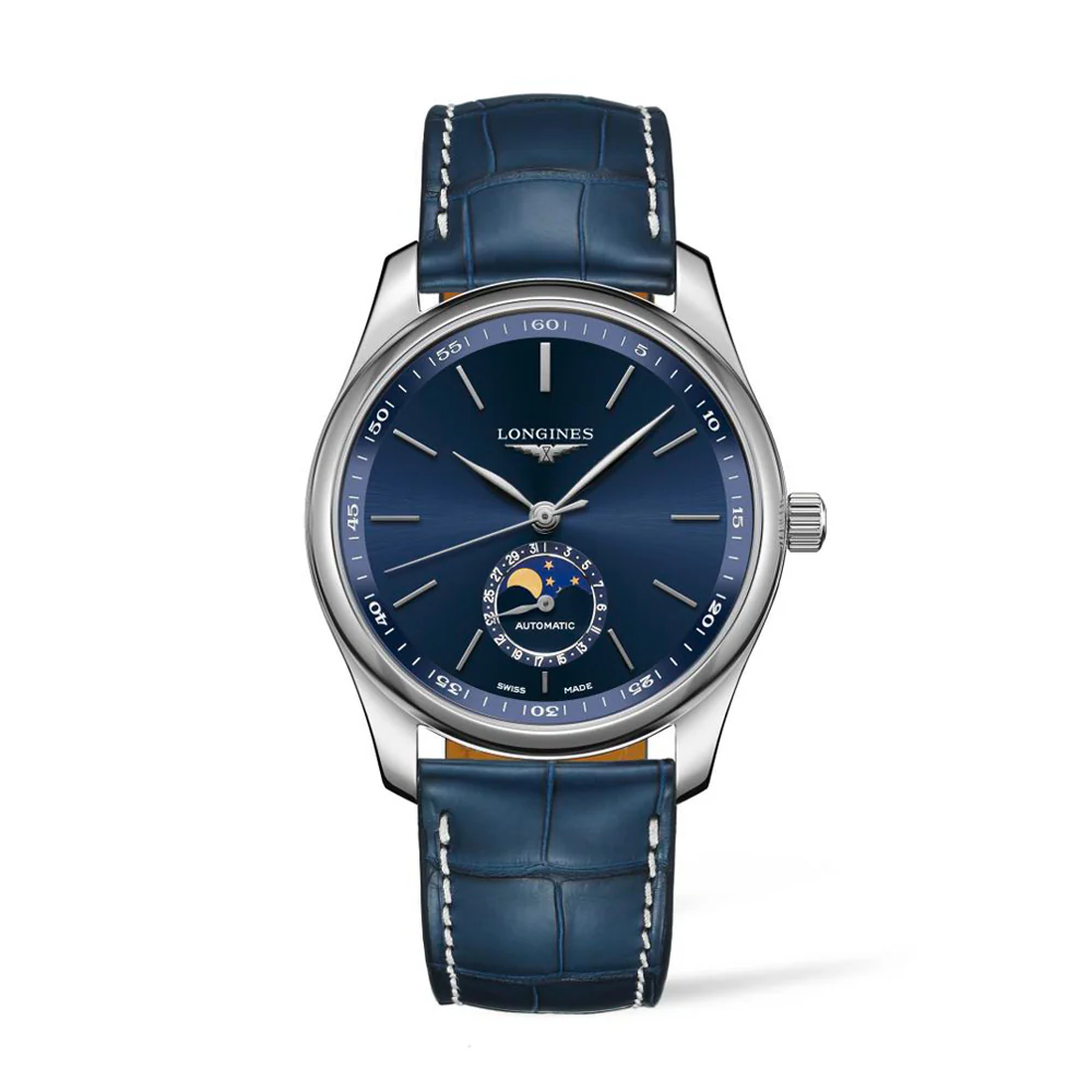 Longines Master Collection Moonphase Blue Stainless Steel