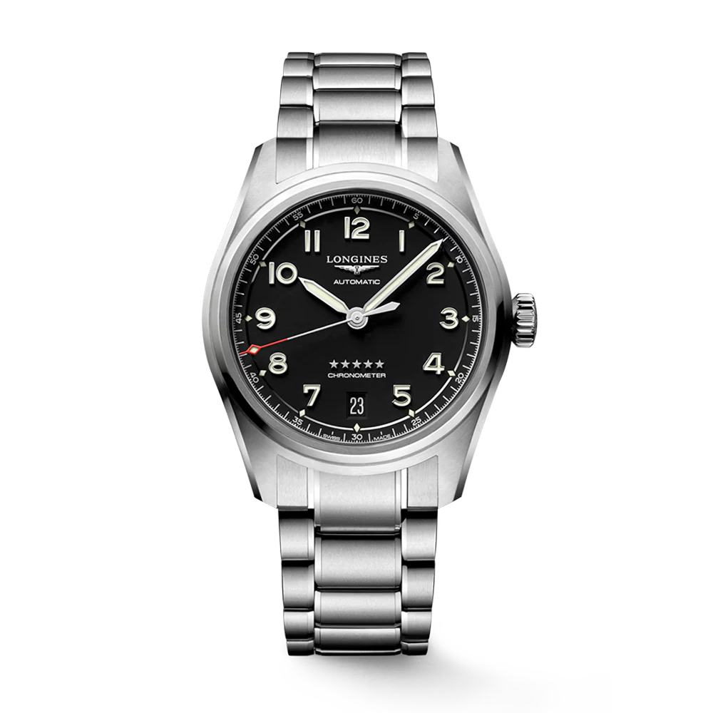 Longines Spirit Black Dial Stainless Steel 37mm