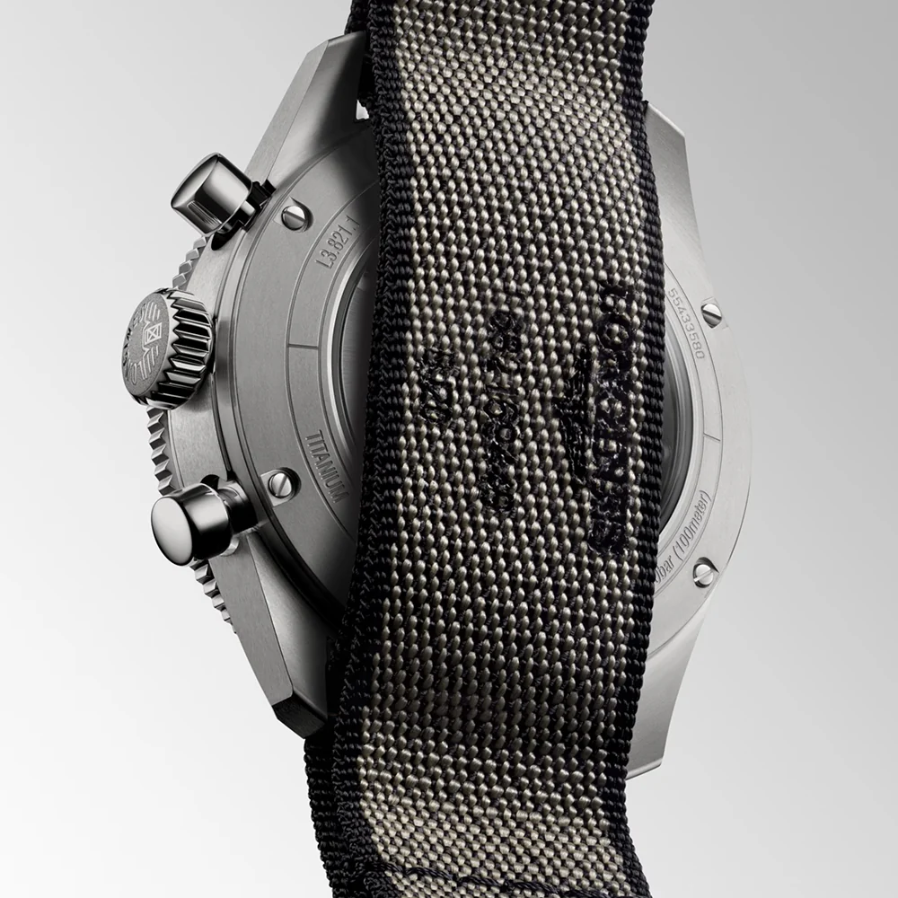 Longines Spirit Flyback Titanium Fabric Strap 42mm - Image 3