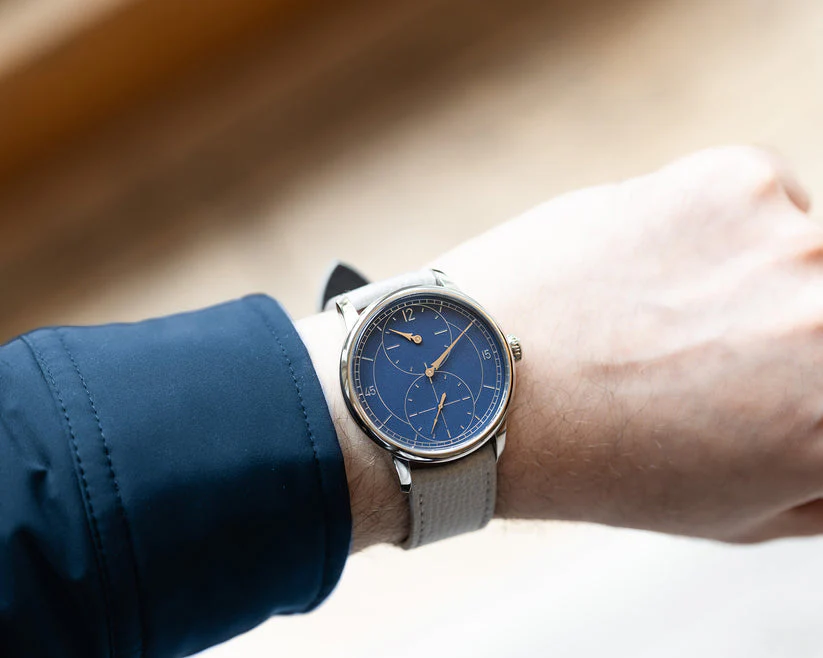 Louis Erard Le Régulateur Gravé Bleu 39mm - Image 2