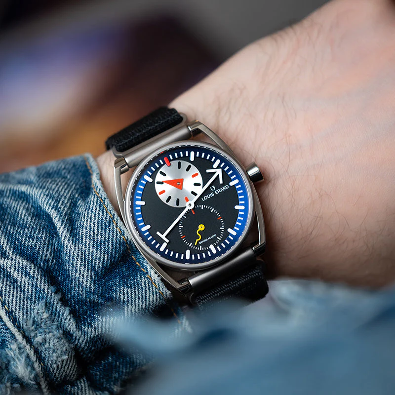 Louis Erard x Alain Silberstein Le Régulateur 40mm Black Dial - Image 2