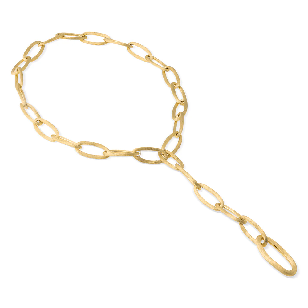 Marco Bicego Jaipur 18K Yellow Gold Oval Link Lariat Necklace