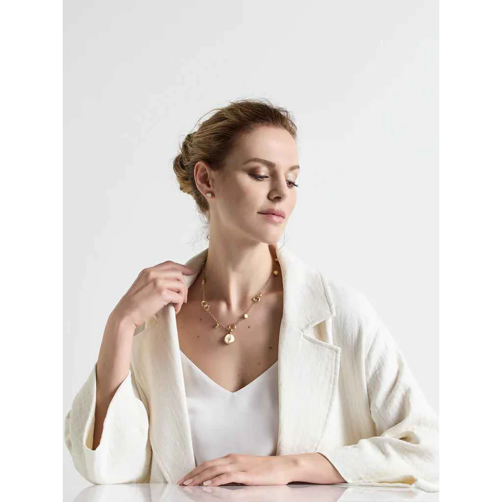 Marco Bicego Jaipur 18K Yellow Gold Small Diamond Pendant - Image 2