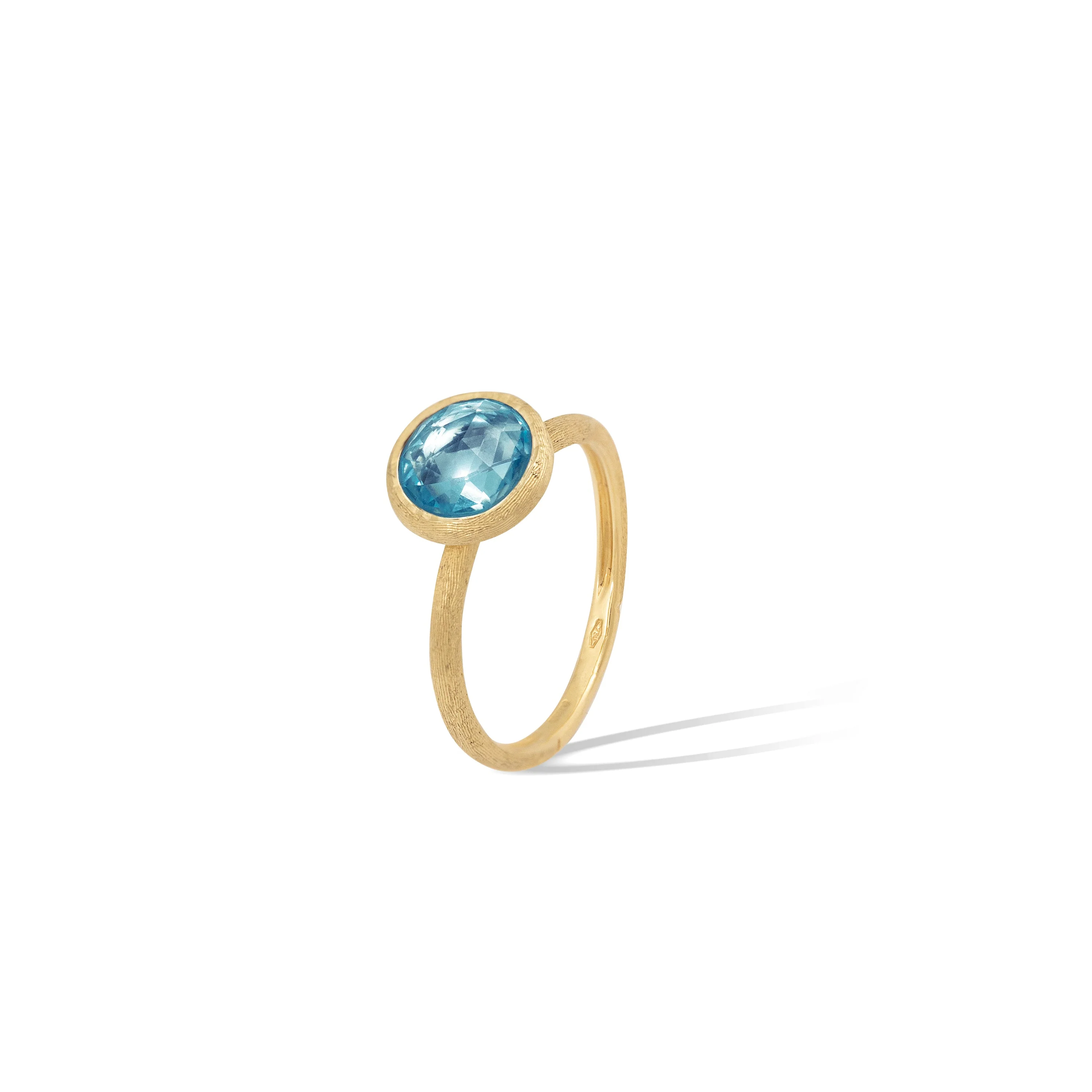 Marco Bicego Jaipur Color 18K Yellow Gold Blue Topaz Ring