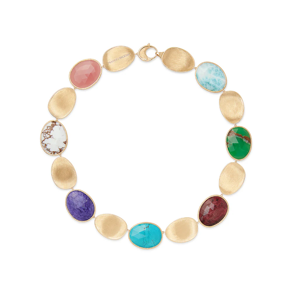 Marco Bicego Lunaria Mixed Gemstone Collar Necklace