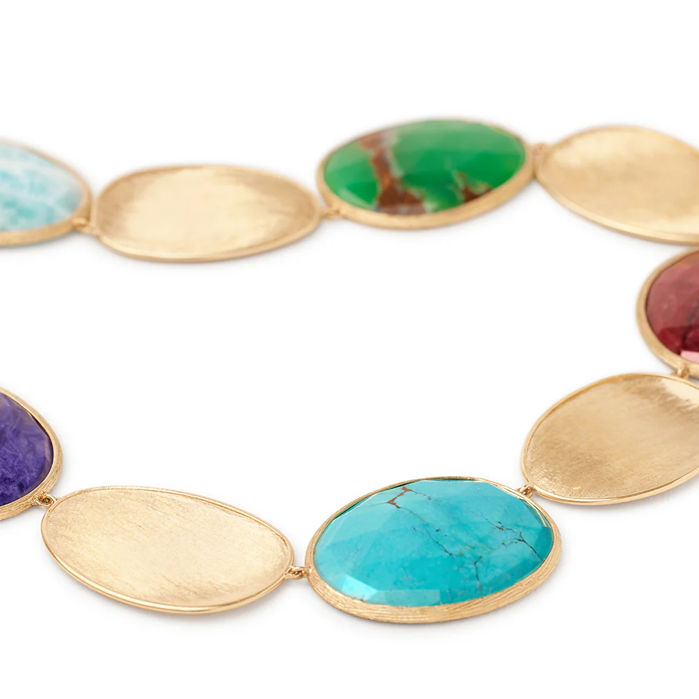 Marco Bicego Lunaria Mixed Gemstone Collar Necklace - Image 2