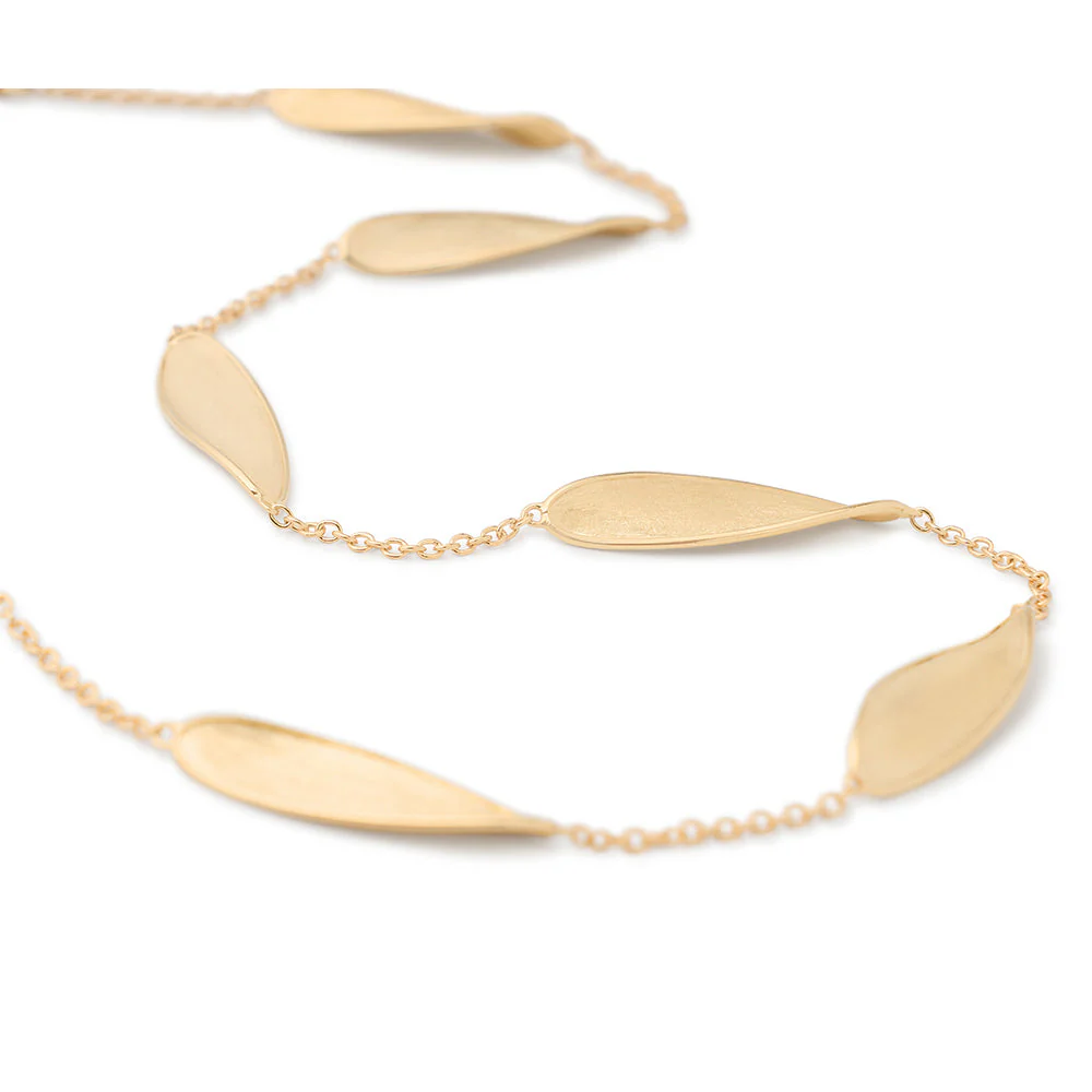 Marco Bicego Lunaria Short Station Necklace 18K Yellow Gold - Image 3