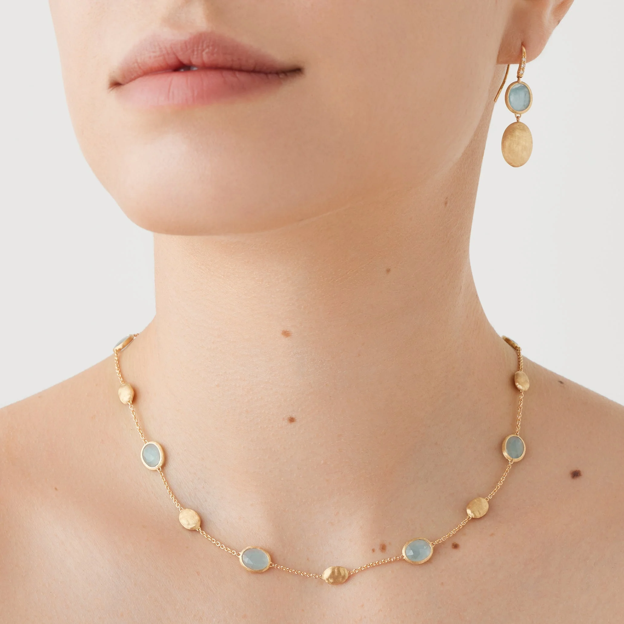 Marco Bicego Siviglia Aquamarine and Gold Necklace - Image 2