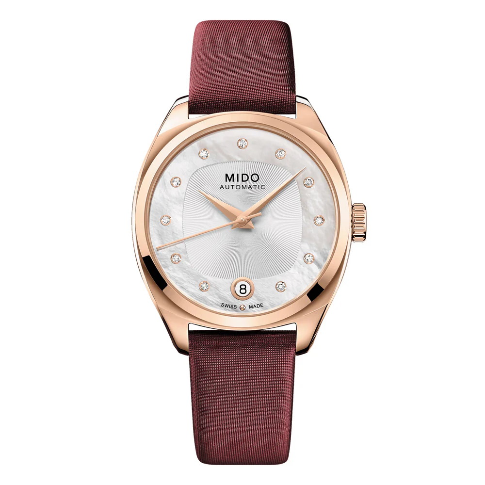 Mido Belluna Royal Lady Rose Gold PVD-Coated Steel Watch