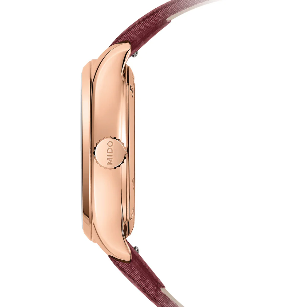 Mido Belluna Royal Lady Rose Gold PVD-Coated Steel Watch - Image 3
