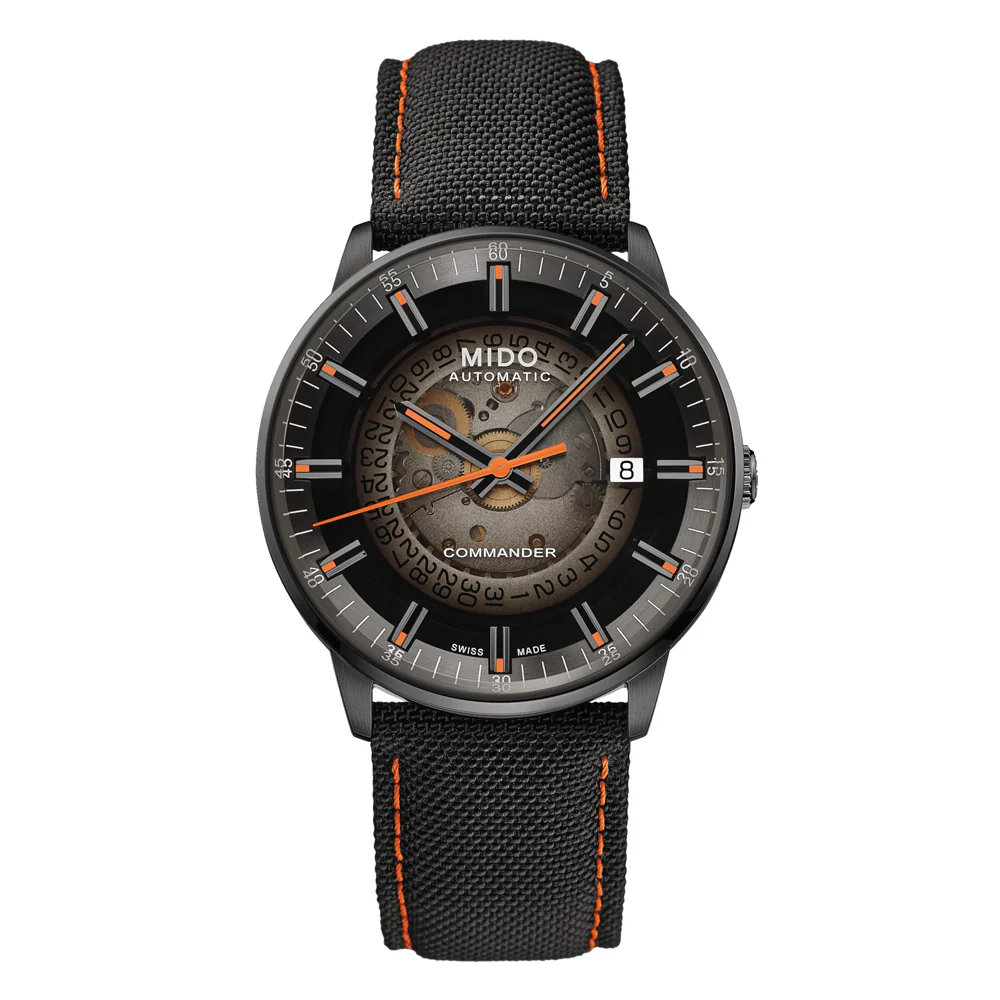 Mido Commander Gradient Black PVD-Coated Steel Watch