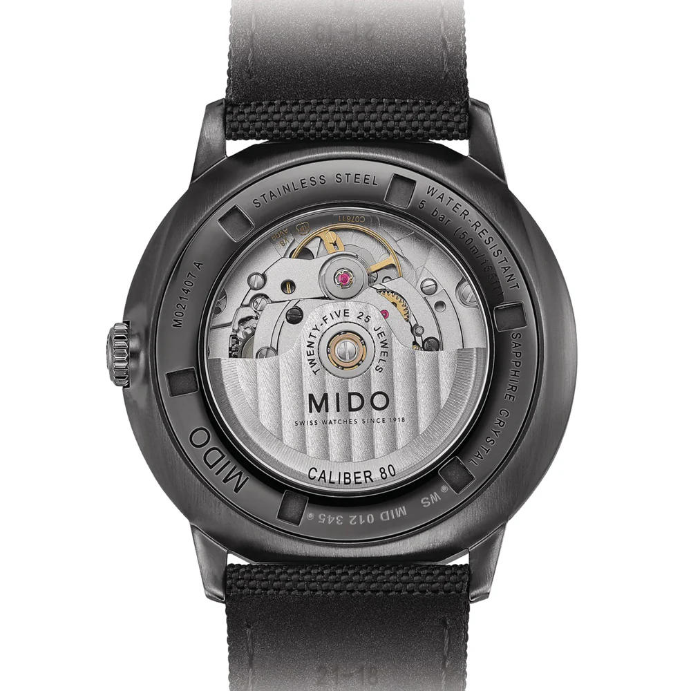 Mido Commander Gradient Black PVD-Coated Steel Watch - Image 2
