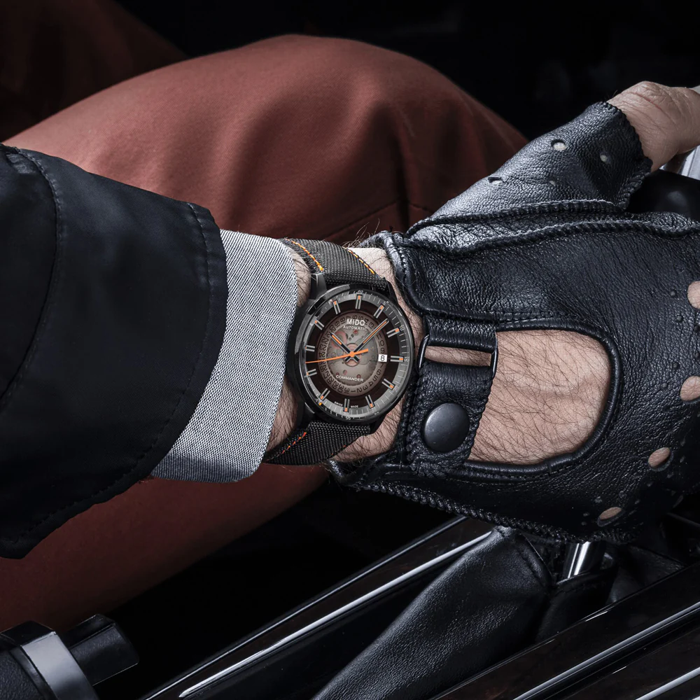 Mido Commander Gradient Black PVD-Coated Steel Watch - Image 4
